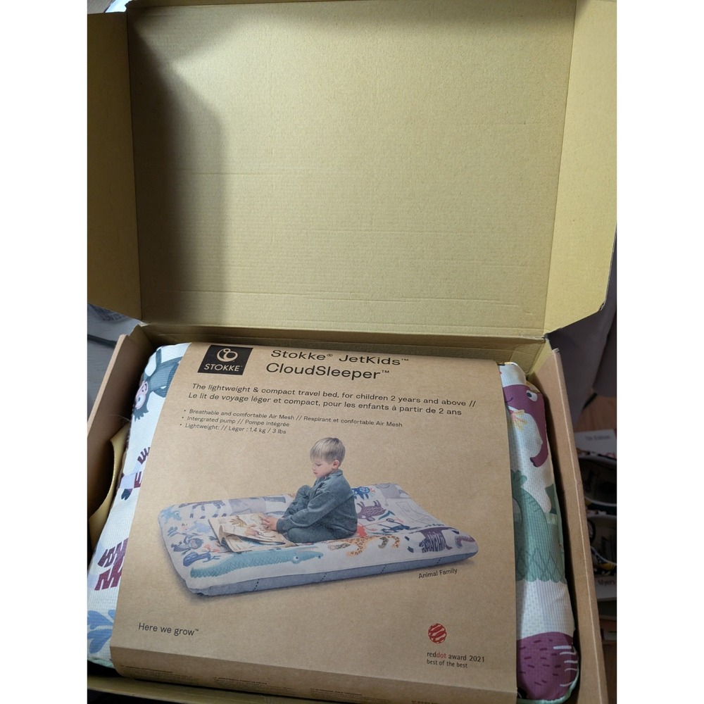Stokke JetKids CloudSleeper Kids Inflatable Travel Bed Animal Family Toddler